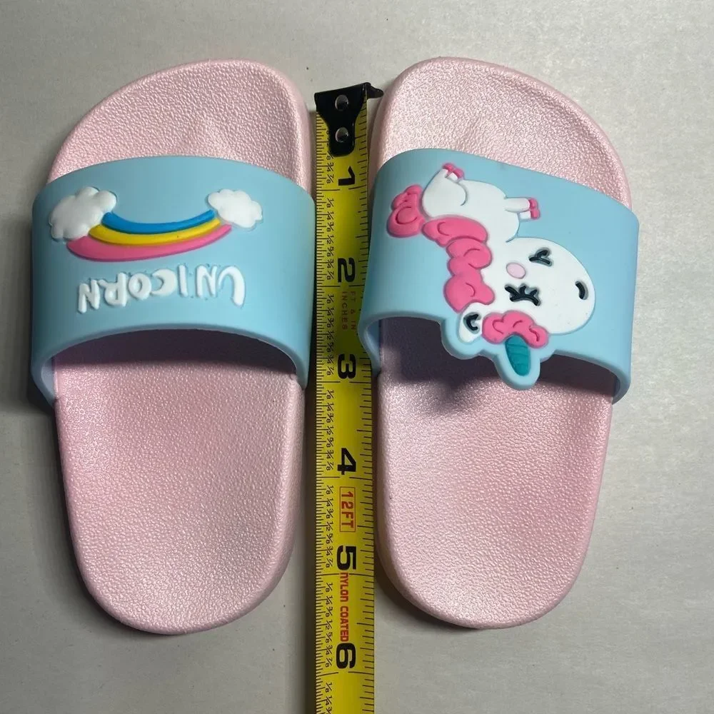 Kids Slippers Slide Sandals Unicorn for Girls